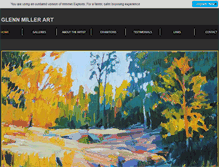 Tablet Screenshot of glennmillerart.com